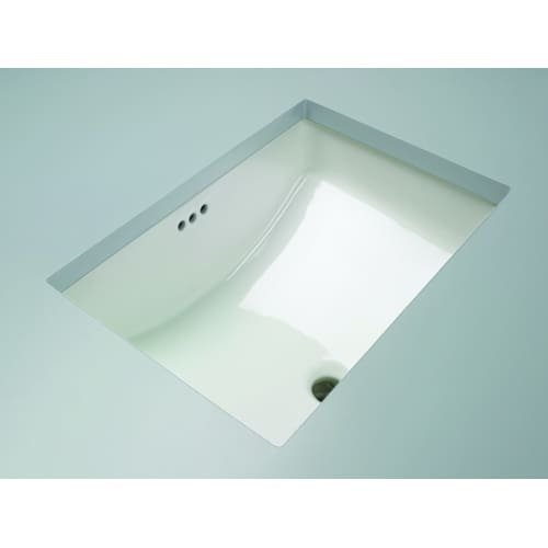 Mirabelle MIRU1812 18-11/16" Porcelain Undermount Bathroom Sink with Overflow, White