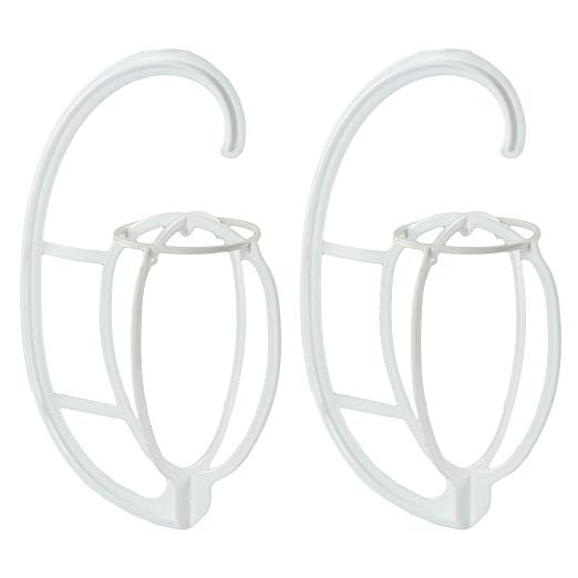 Fani 2 Pack Wig Stand Wig Hanger Portable Hanging Wig Stand for Wig Hat Cap Holder Collapsible Wig Dryer (White 2)