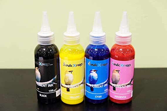 INKXPRO Brand 4 X 100ml Hi Quality Pigment Ink refills for Epson Workforce 7010 7510 7520 3540 3520 3620 3640 7610 7620 printer