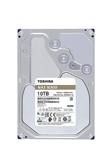 Toshiba N300 10TB NAS 3.5” SATA HDD 'Bulk' (HDWG11AUZSVA)