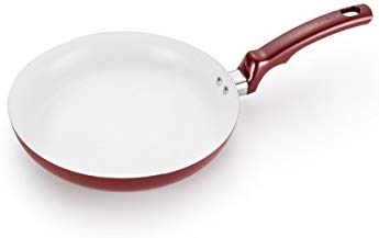 T-fal C99205 Ceramic Chef Fry Pan, 10-Inch, Red