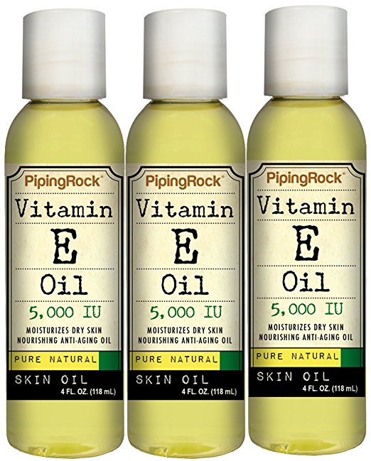 Vitamin E Pure Natural Skin Oil 5000 IU 3 x 4 fl oz Liquid