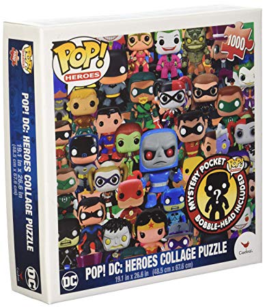 Cardinal Funko Pop Heroes, DC Comics Pop Heroes Collage Jigsaw Puzzle - 1000 Pieces