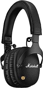 Marshall Monitor II Bluetooth Kopfhörer mit Active Noise Cancelling, 30 Stunden Spielzeit – Schwarz