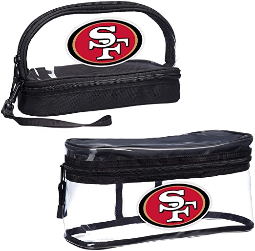 NFL San Francisco 49ers 2-Piece Travel Set, 10.75" x 4.5" x 5.5"