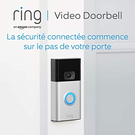 Ring Video Doorbell | Vidéo HD 1080p, détection de mouvements avancée et installation facile (2e génération) | Essai gratuit de 30 jours à l'abonnement Ring Protect inclus