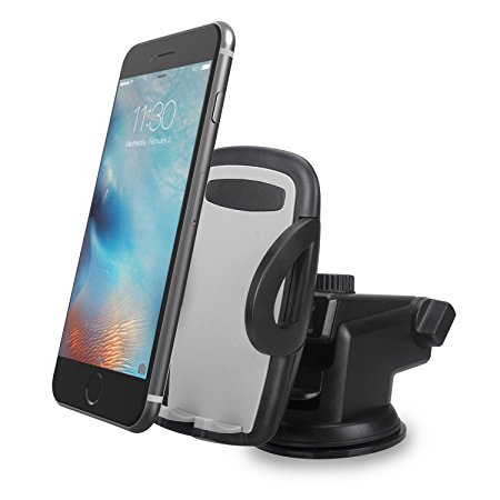 Car Holder Phone GPS Mount for iPhone Samsung Galaxy Nexus Lumia HTC Smartphone Clamp Dashboard Windshield Sticky Gel Cup - NUWA