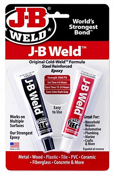 J-B Weld Company 8265-S 3 Pack Original Steel Reinforced Epoxy Twin Pack, Dark Grey