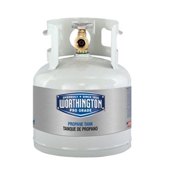 Worthington 281149 1-Gallon Steel Propane Cylinder With Type 1 With Overflow Prevention Device Valve