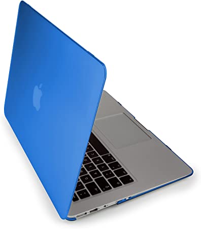 MyGadget Hard Case Matte - Shell Cover for Apple MacBook Air 13 inch (2011-2018) Model A1466 / A1369 - Protective Durable frosted Plastic in Blue