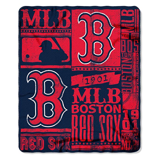 MLB Strength Fleece Throw Blanket 50-inch by 60-inch