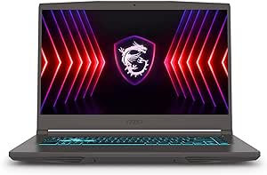 MSI Thin 15 15.6” 144Hz FHD Gaming Laptop: Intel Core i7-12650H, NVIDIA Geforce RTX 4050, 16GB DDR5, 512GB NVMe SSD, Cooler Boost 5, Win 11: Black B12VE-2023US