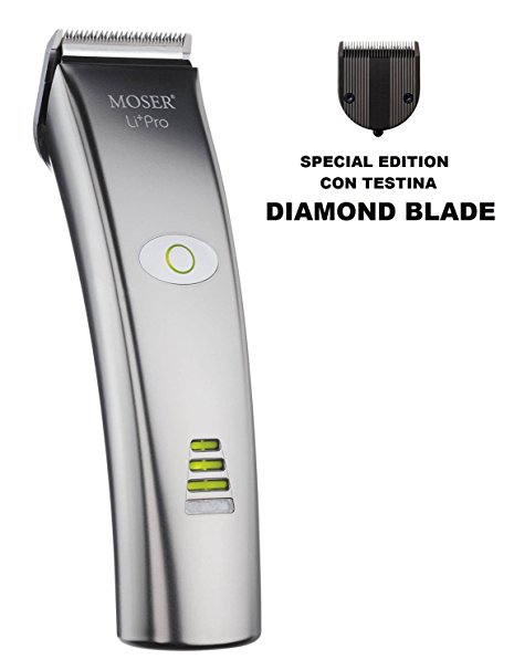 MOSER 1884-0053 Li Pro DIAMOND BLADE Professional Cord/Cordless Hair Clipper Special Edition NEW