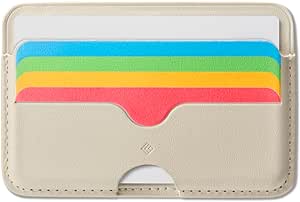 Caseology Folder Pop [Built-in Magnet Non-Slip Silicone pad] Vegan Leather Wallet Magnetic Card Holder Sleeve Compatible with Magsafe for iPhone 15, 14, 13, 12 Series - Rainbow