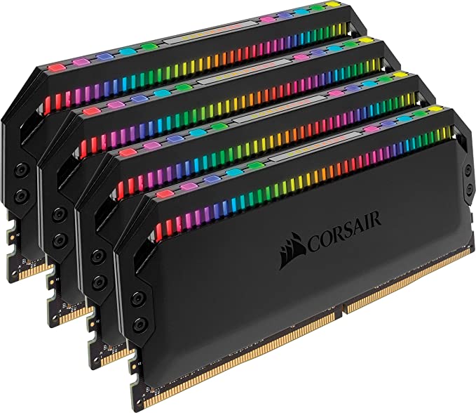 Corsair Dominator Platinum RGB 32GB (4x8GB) DDR4 3600 (PC4-28800) C18 1.35V Desktop Memory - Black