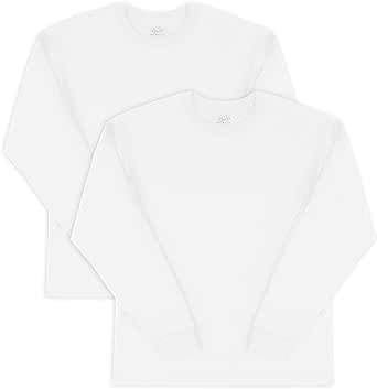 Fruit of the Loom Men's Eversoft Cotton Long Sleeve T Shirts, Breathable & Moisture Wicking with Odor Control