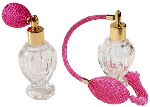 Vintage Perfume Atomizer Set - Pink Bulb and Tassel Set