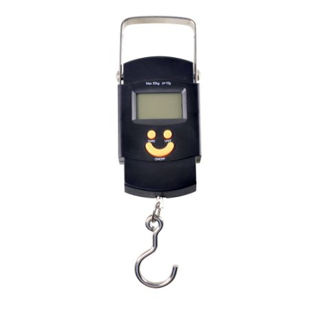 IFLYING 50KG Digital LCD Hanging Hook Scale For Fishing or Luggage