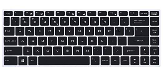 CaseBuy Keyboard Cover for MSI GS65 GF63 Stealth Thin 15.6"/MSI PS63 P65 WP65 WS65 15.6 Inch/MSI PS42 14 Inch Gaming Laptop, Ultra Thin Dustproof MSI Keyboard Cover, Black