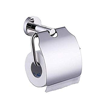 KES A2170 Stainless Steel Toilet Paper Holder Single Roll with Cover, Polished SUS304 Stainless Steel