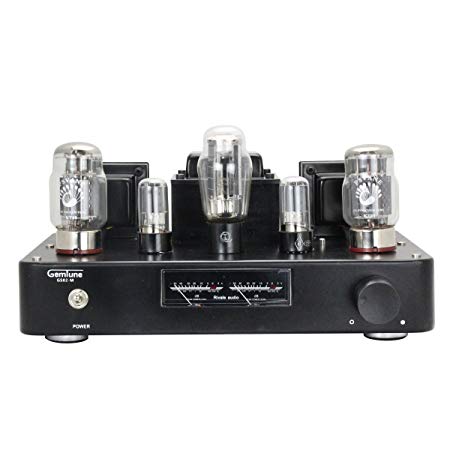 Gemtune GS-02M Hi-Fi Integrated Tube Amplifier w/ VU Level Meter,Tube KT88X2, 6H8CX2, 5Z3PX1