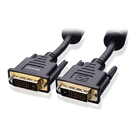 Cable Matters Gold Plated DVI-D Dual Link Cable with Ferrites 10 Feet