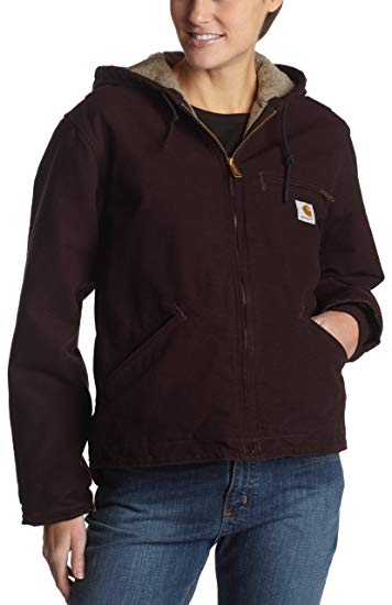 Carhartt Women's Sherpa Lined Sandstone Sierra Jacket WJ141