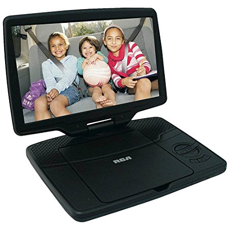 RCA 10" Portable DVD Player with Swivel Display (DRC98101S) - Black (Certified Refurbished)