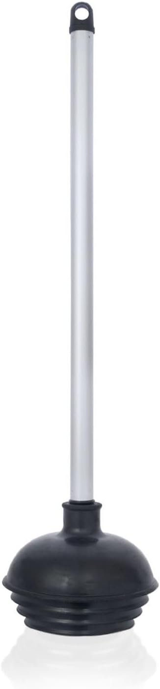 Neiko 60166A Toilet Plunger with Patented All-Angle Design | Heavy Duty Aluminum Handle