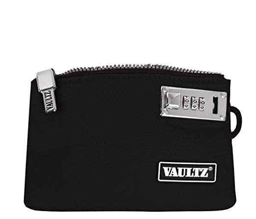 VaporVaultz Locking Accessory Pouch, 1 x 5.x 8 Inches, Black (VZ00503)