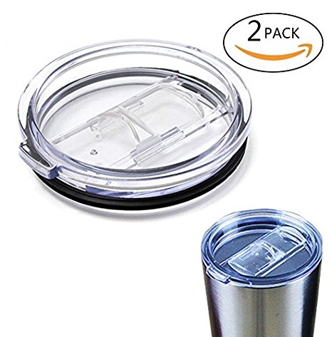 Mysweety 2PCS Splash Spill Proof Lid For RTIC and YETI Rambler 20 Oz Tumbler Cup Replacement