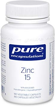 Pure Encapsulations - Zinc 15 - Zinc Picolinate for Immune Support* - 180 Vegetable Capsules