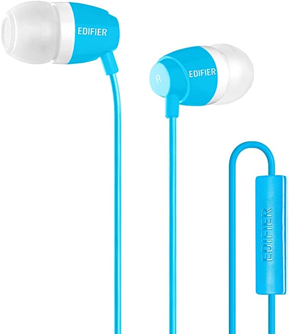 Edifier P210 in-Ear Headphones with Mic for Mobile Headset - Blue