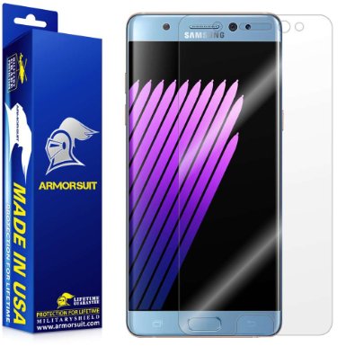 Galaxy Note 7 Screen Protector, ArmorSuit MilitaryShield® Lifetime Replacements - Full Coverage Anti-Bubble Ultra HD Screen Protector for Samsung Galaxy Note 7