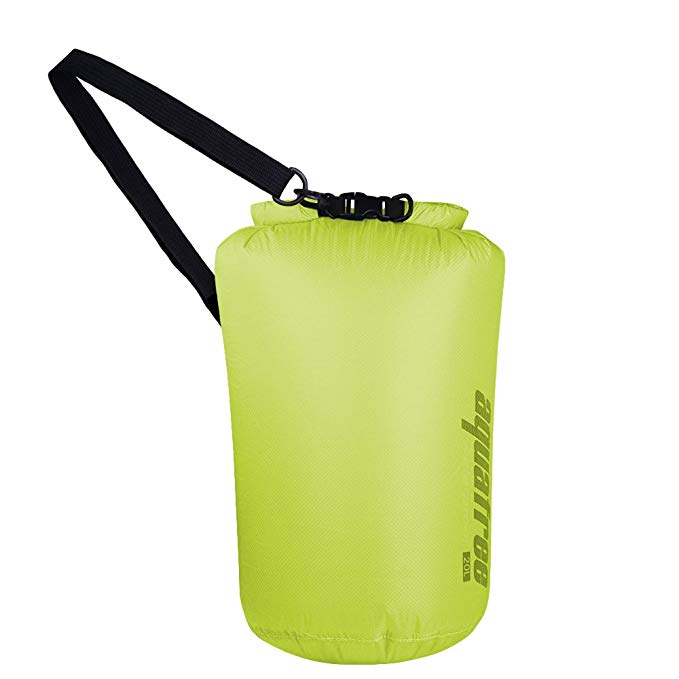 Aquafree Ultralight Waterproof Lightweight Dry Bag, Keeps Gear Safe & Dry During Watersports & Outdoor Activities | Made from Ultra Strong Silicone-Coated Nylon & Weighs Less Than 2 Oz.