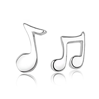 925 Sterling Silver Music Notes Earrings-Lady Love Earrings (Allergy-Prevention)