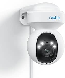 REOLINK 4K Outdoor Security Camera, PTZ Camera for Home Security, Wi-Fi 6 New Technology, Motion Tracking Person/Vehicle/Pet Detection, 3X Optical Zoom, Motion Spotlight, Local Storage, E1 Outdoor Pro