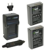 Wasabi Power Battery 2-Pack and Charger for Olympus BLN-1 BCN-1 and Olympus OM-D E-M1 OM-D E-M5 PEN E-P5
