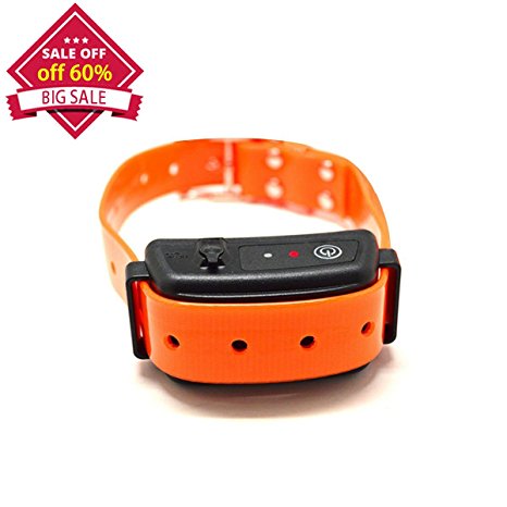 PetYeah Dog No Bark Training Collar - Rechargeable 6 Sensitivity Levels With Tone/ Vibration/ shock Mode Adjustable TPU Collar Belt For ALL Sizes of Dog (Orange Only)