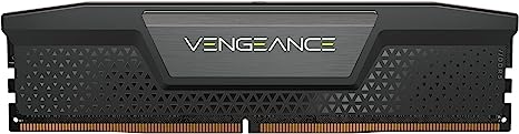 CORSAIR VENGEANCE DDR5 RAM 32GB (2x16GB) 7200MHz CL34 Intel XMP iCUE Compatible Computer Memory - Black (CMK32GX5M2X7200C34)