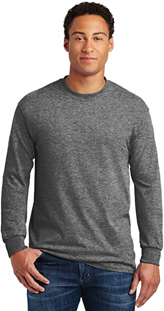 Gildan Heavy Cotton 100% Cotton Long Sleeve T-Shirt.