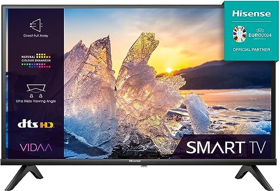 Hisense 32 Inch HD VIDAA Smart TV 32E4KTUK - Natural Enhancer, HDMI, Share to TV, and Youtube, Freeview Play, Netflix and Disney  (2023 New Model)