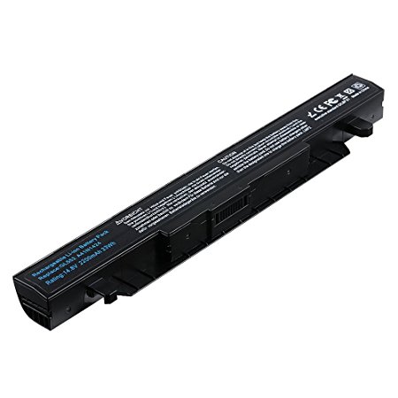 LIBOWER Replacement Laptop Battery A41N1424 for ASUS GL552 Series GL552J GL552JX ASUS ZX50 Series ZX50J ZX50JX 14.8V 2200mAh Li-ion 4cell ASUS Notebook Backup Battery(Black)