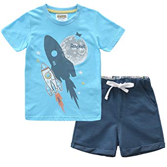 Fiream Little Boys' Cotton Clothing Short Baby Sets