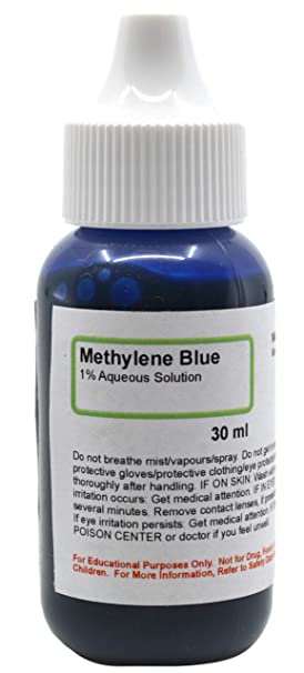Methylene Blue, 1% Aqueous Solution, 1 fl oz (30mL) - The Curated Chemical Collection