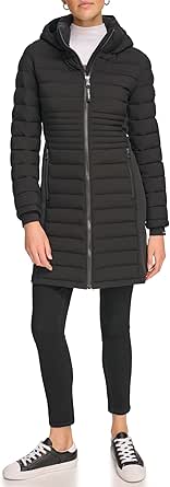 Calvin Klein Women's Long Light-weight Puffer Jacket