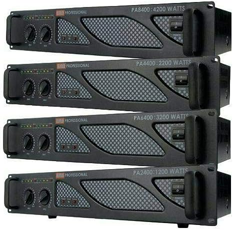EMB Pro - PA6400 - Rack Mount Professional Power Amplifier - 3200 Watts PA Band Club