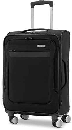 Samsonite Ascella 3.0 Softside Expandable Luggage Wheels, Black, CO EXP Spinner