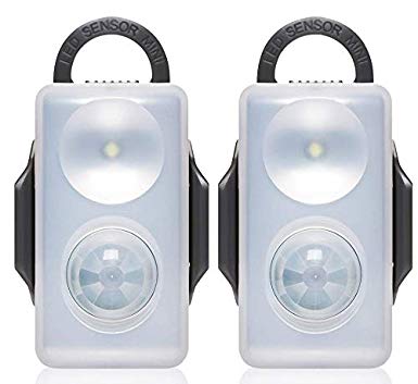 Motion Sensor Light Battery Operated, Multipurpose Indoor & Outdoor Bright Led Motion Detector Night Light, Wireless Safety Lighting for Kids Room, Bedroom, Bathroom, Closet and Camping (2-Pack)