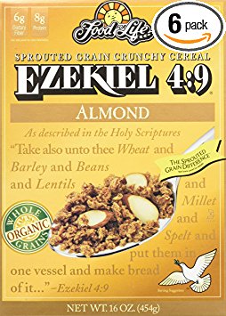 Ezekiel 4:9 Sprouted Whole Grain Cereal, Almond, 16 Ounce (Pack of 6)